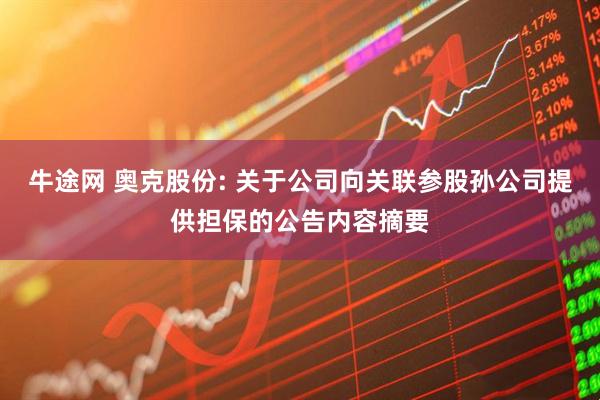 牛途网 奥克股份: 关于公司向关联参股孙公司提供担保的公告内容摘要